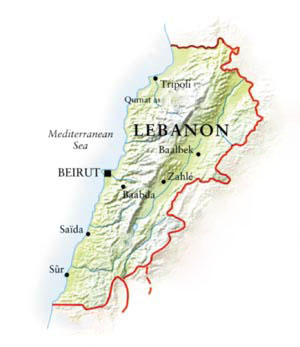 Lebanon Chreim Food Map